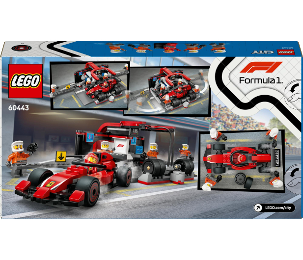 LEGO City 60443 F1® Pit stop i mechanicy z bolidem Ferrari - 1298083 - zdjęcie 10